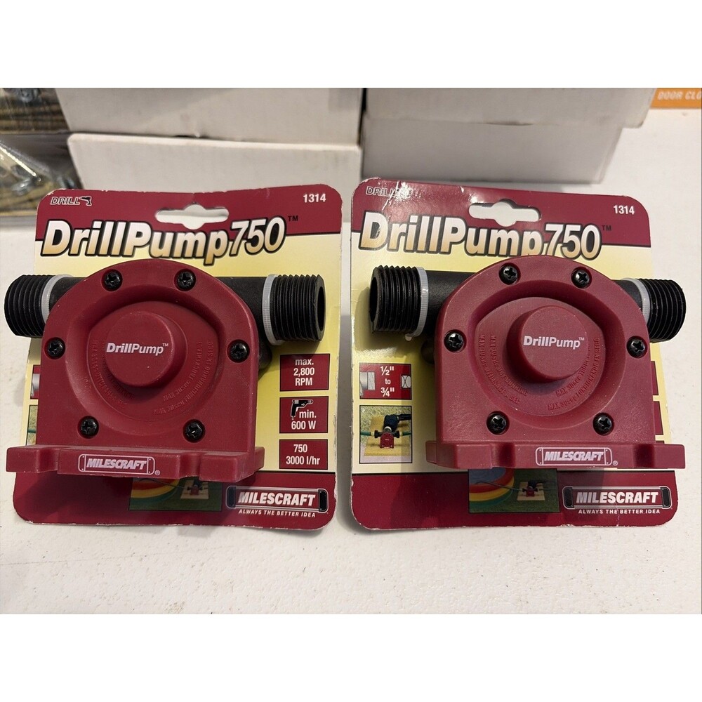 DrillPump750 Water Transfer Drill Pump 750 GPH , for draining ponds, fish tanks